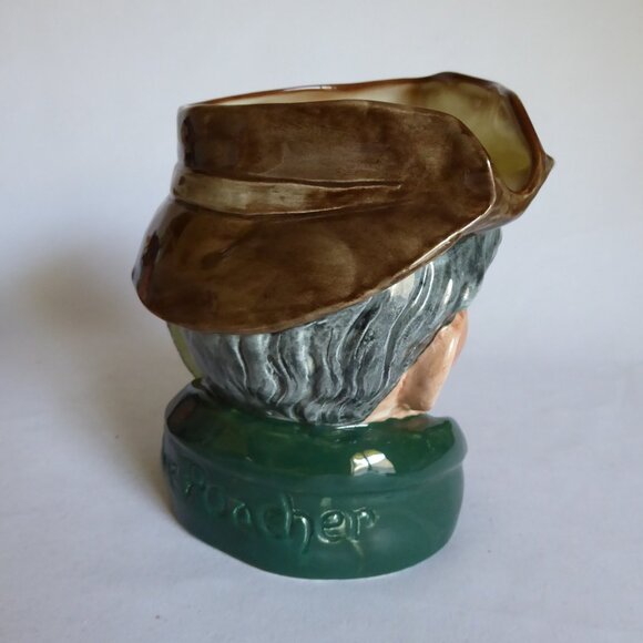 VINTAGE 1954 ROYAL DOULTON ENGLAND TOBY JUG THE POACHER PORCELAIN PITCHER - Picture 5 of 13